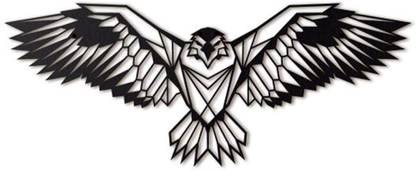 मोबियुर्जा 3D Wall Art Eagle Wall Art 52(Black)