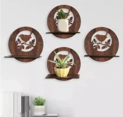 Unnati times Birds wall hanging Wall Shelf (Number of Shelves - 4)