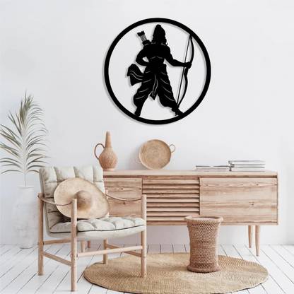 Trademubarak Shri Ram Wall Art, Hinduism Wall Decor, Sanatan Dharm, Lord Ram 2 feet