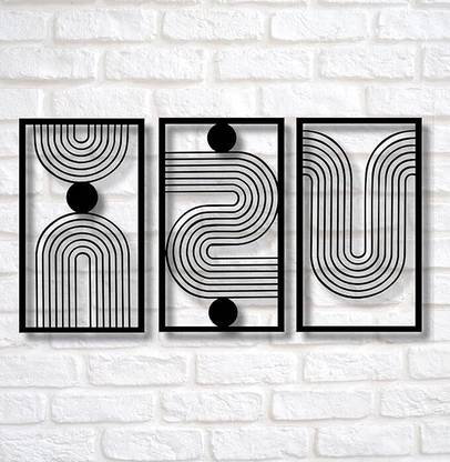 Twiggy Wooden Wall Art, Multilayer Multicolor 3D Design (3x2 Feet, Multi Colour)