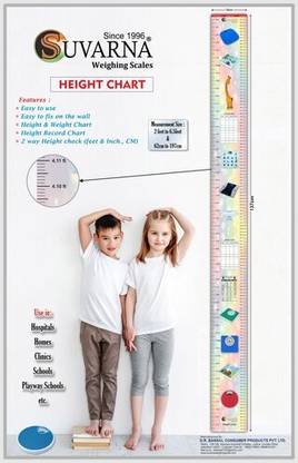 SUVARNA HEIGHT MEASUREMENT CHART IN FEET AND CM ,MAX 192CM AND 6.6 FT WITH RECORD CHART