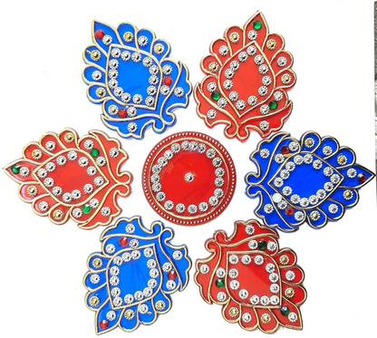 SK Craft Handcrafted Decorative Diwali/Navratri Rangoli Set