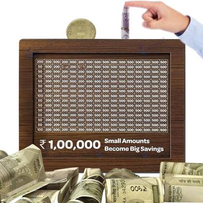 Kishucraft Designer Money Saving Piggy Bank (Gullak_03)