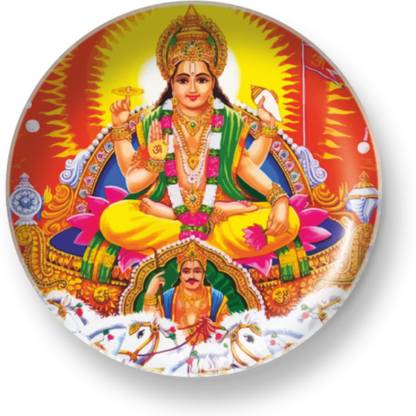 Hansini Art Studio SURYA DEV Wall Plate