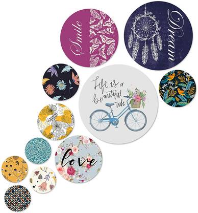 global sandook DREAM SMILE WALL PLATES Pack of 11