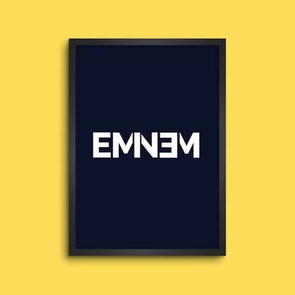 LAMRON Eminem Minimal Text Art Wall Decoration Art Framed Poster