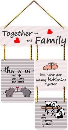Charmör Together Family Designer Stylish Trendy wall hanger for Home Decor