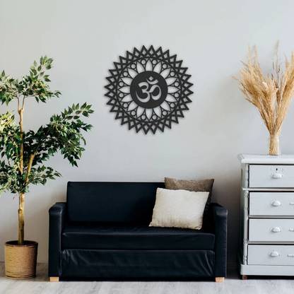Fab Creations Wood Om Sign Wall Art Yoga Home Decor Spiritual Hindu Decor Ideas Beautiful Art