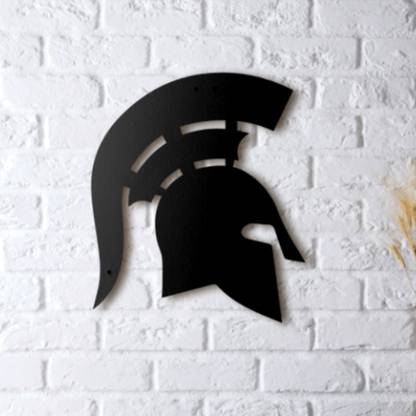 Vaishnav Traders The 3D Wall Art Spartan Helmet Wall Art 142(Black)