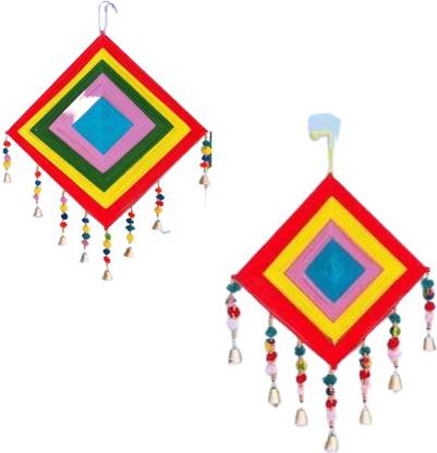 Sia Handicrafts Set of 2 Handmade Woolen Kite/Size 15/12 patangfor Event Decoration