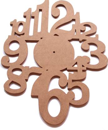 GiftingPot MDF clock base Number Design 2
