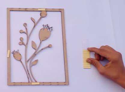 A3 BOX Wooden Wall Decor Hangings Living Room, Bedroom, Kitchen, Office Pack of 6