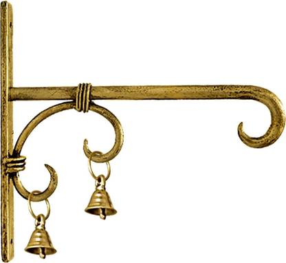 kaevion Brass Metal Wall Bracket Lantern Hanger for Home | Hotel | Office – Pack of 1