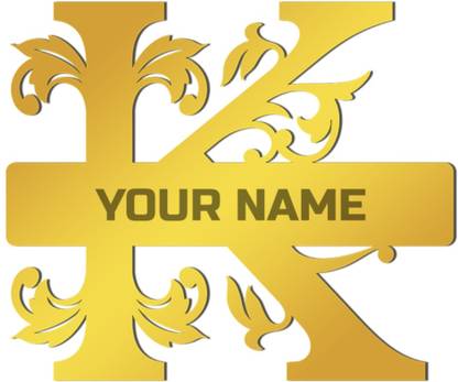 decorguruart Alphabetic K Theme Personalized Monogram Acrylic Display Gift for Office House