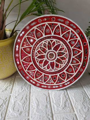 mayra craft Circle MDF Board Mandala Art Painting