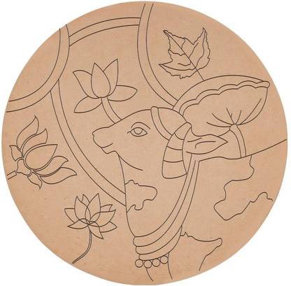 StarLaser Cow Design Mandala Cutout for Craft Resin Art Mandala Art Painting Work