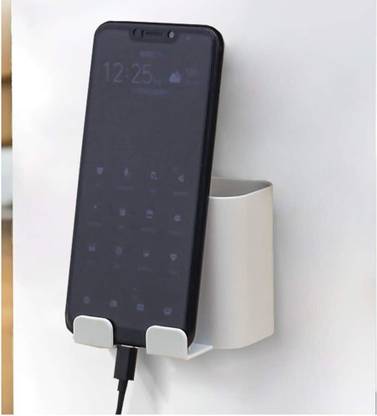 electohlic hub Storage Box Wall, Sticky on Wall Stand Mount Mobile Phone Charger Socket