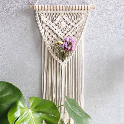 the macrame shop Handmade macrame wall hanging | Boho Decor | 12X22 In