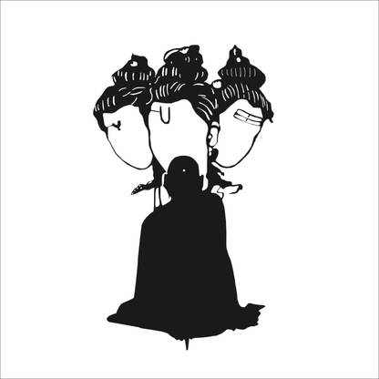 Shree Swami Samarth Gallery Frame, Metal Material, Powder coating black finish with LED light, 3 x 2 Foot