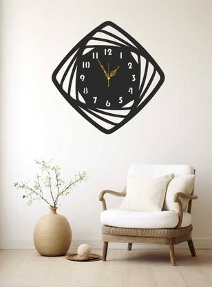 PREEPKAARTICLS Modern Look Wooden Wall Clock