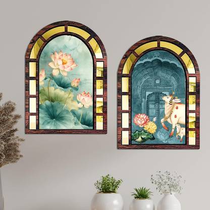 APS Art Plus Store Wall Hanging Decorative Items | Wall Decoration Material | Jharokha Hanging Wooden Jharokha