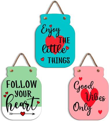 C4CRAFTS DESIGNER ENJOY THE LITTLE THINGS WALL HANGING
