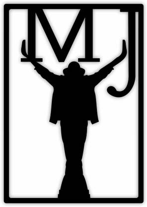 GK Design MICHAEL JACKSON Wall Decoration MDF laser cutout for home & office