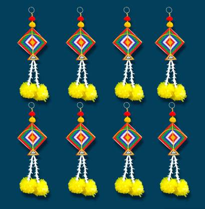 ArtBlleZon Handmade Marriage Decorative Kites Door and Wall Hanging - Pack of 4 Pack of 8