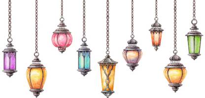 EJAart 45 cm Hanging Lamp Wall Sticker | Self Adhesive Self Adhesive Sticker