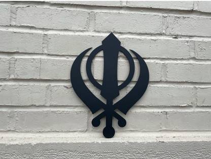 Trademubarak Khanda wall decor, Sword Wall Art, Kirpans, Sikhism Symbol, Khanda Sikh 2 feet