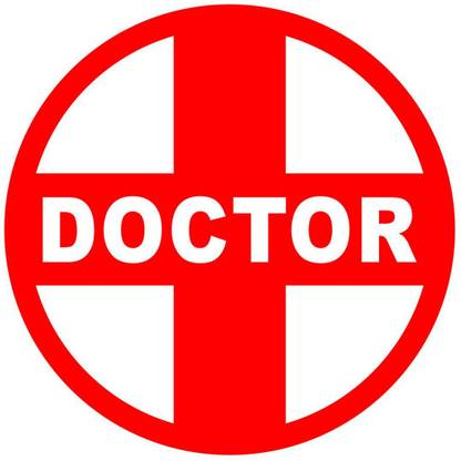 decalbazaar Doctor Plus Cross Logo