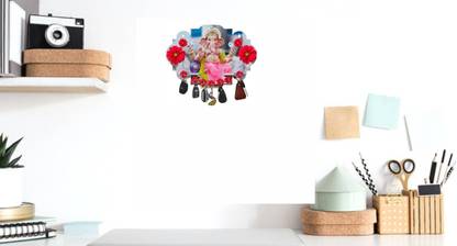 AMIT FASHION HUB Ganesh Beautiful Home Wooden Key Holder 7 Hooks