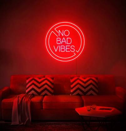 GetGoods Neon Light No Bad Vibes