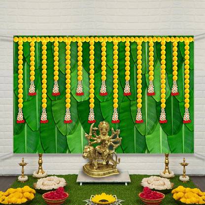 HARSHAD CREATION Traditional Backdrop for Pooja Decoration
