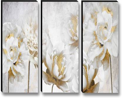 saf Beautiful flower Wall Frames For Home Décor Office Living Room Pack of 3