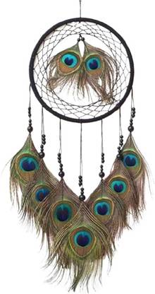 Daksh creation store Beautiful Peacock feather wall hanging