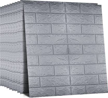 Diseno Decorative Grey Wallpaper (77 cm x 70 cm) Pack Of 1