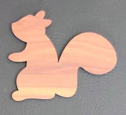 APEX INDUSTRIES Wooden mdf laminated sheet wall decor (squirrrel shape Cutout)