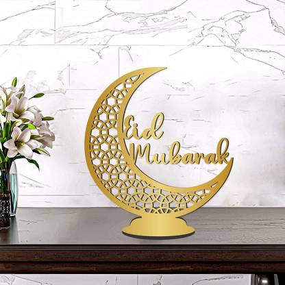 Raptech Eid Mubarak Crescent Moon Table Décor - Moon Design | Best Gift