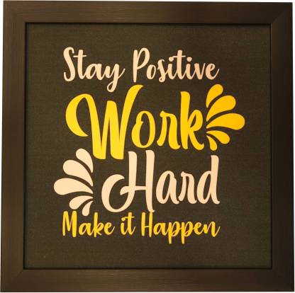 SHYPRA Motivational Quotes Wall Art Painting, Framed Paintings For Home, Office Decor