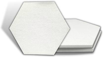 UTONE White Hexagon Acoustic Wall Panels Pack of 3