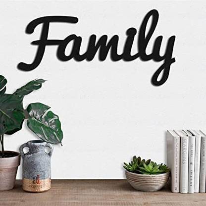 GORVI EXPORT Family MDF Plaque Wall Art Decoration Antique Modern Art
