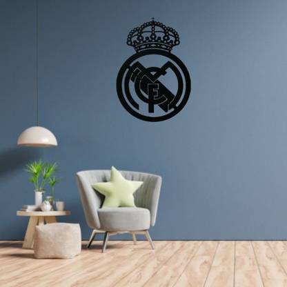 STASH HOUSE Real Madrid Fan Wooden Wall Art Real Madrid Wall Decor Wooden Hanging