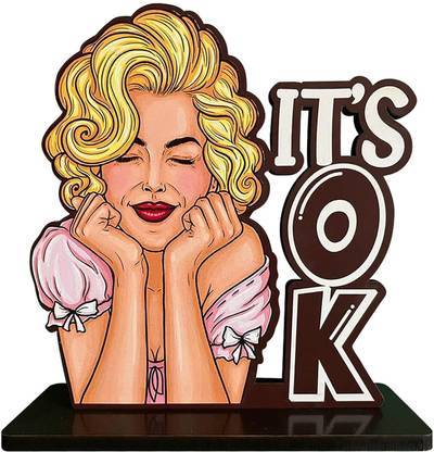 Sketchfab It's Okay Quote Table Decor Showpiece for Home & Office Items