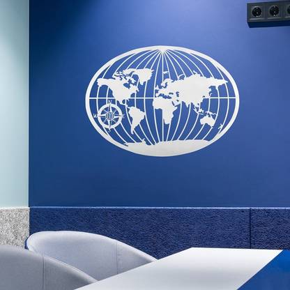 RKSTORE best metal world map for wall décor