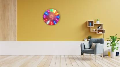 jotarts neon light wall clock