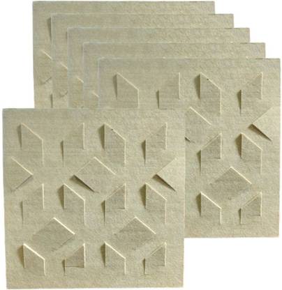 UTONE Desert Sand 3D Blade Acoustic Wall Panels Pack of 6
