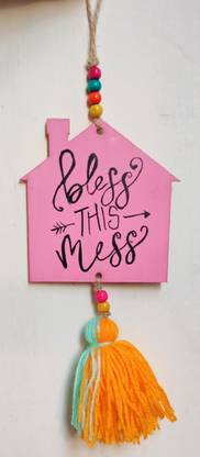 Chitput Store Handmade MDF House shaped Cutout Wall Decor