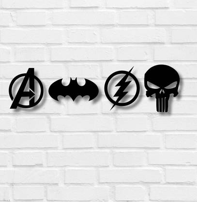 Twiggy Wooden Wall Art 6mm MDF Wood (pack of 4)