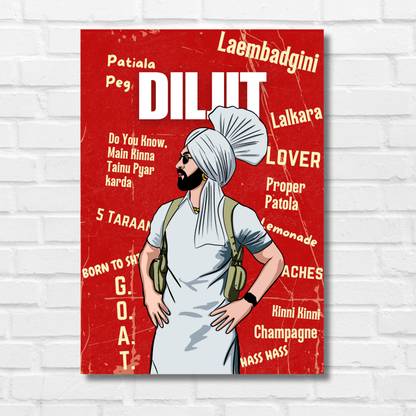 Diljit Dosanjh Poster Artwork Paper Print